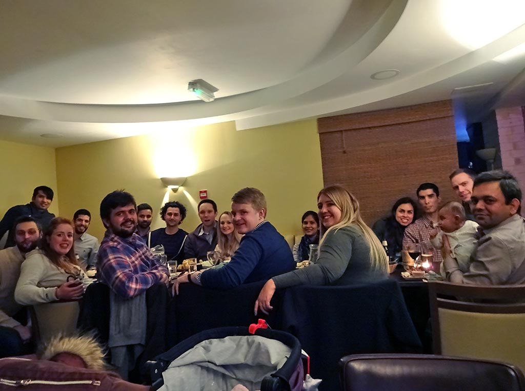 The Team at a Thai Restaurant, Southampton, February 2017